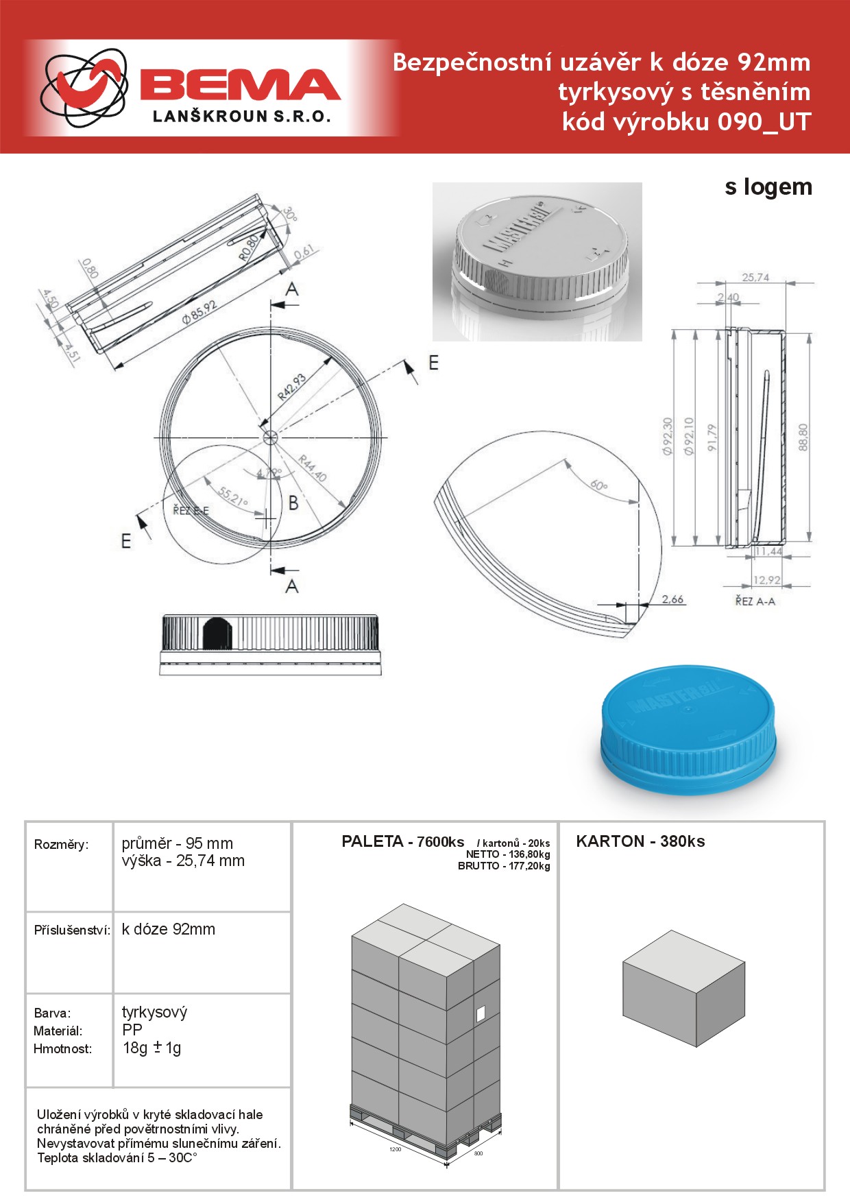 Bezp uzaver 92mm 090-UT 19-5-2023